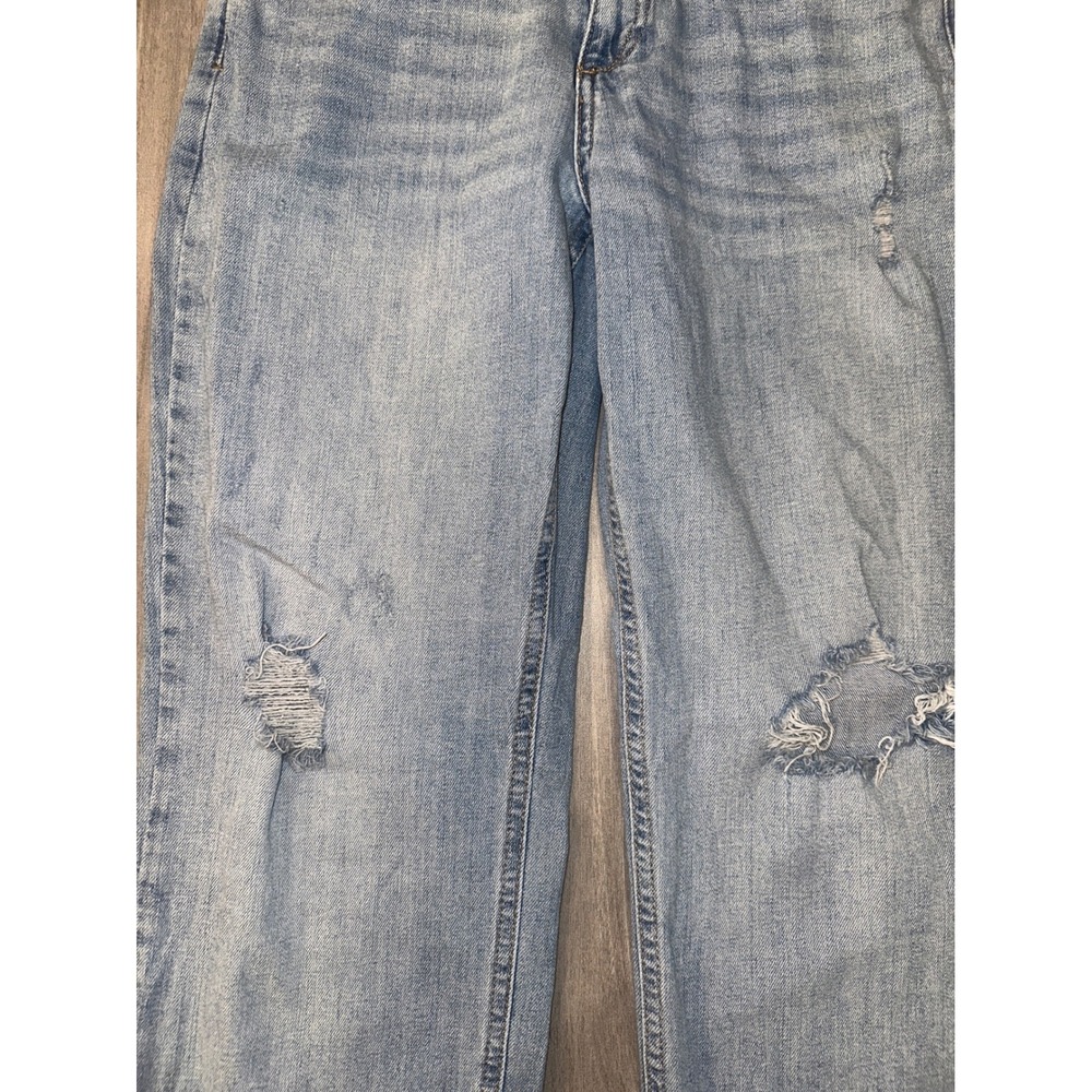 Z1 Pilcro Baggy Slim Boyfriend High-Rise Relaxed Jeans Distressed Light Wash 29 - Picture 4 of 12